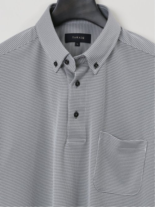 Biz クールアプリ ボタンダウン半袖 ビズポロ