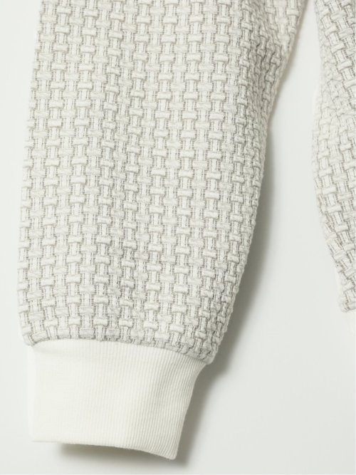 【大きいサイズ】ジーステージ/G-stage 格子柄 ジャガード 長袖 パーカー(セットアップ可能)