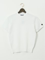 【大きいサイズ】ジーステージ/G-stage ストレッチ ウォッシャブル ブリスター クルー 半袖 ニット