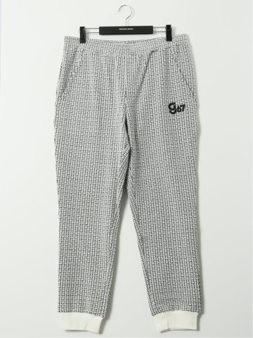 【大きいサイズ】ジーステージ/G-stage 格子柄 ジャガード ジョガー パンツ(セットアップ可能)