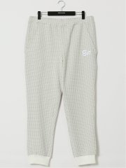【大きいサイズ】ジーステージ/G-stage 格子柄 ジャガード ジョガー パンツ(セットアップ可能)