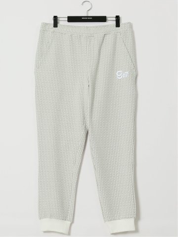 【大きいサイズ】ジーステージ/G-stage 格子柄 ジャガード ジョガー パンツ(セットアップ可能)