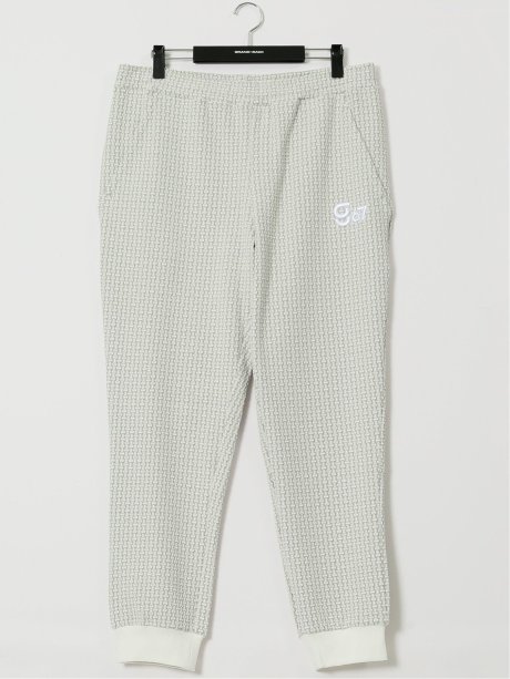 【大きいサイズ】ジーステージ/G-stage 格子柄 ジャガード ジョガー パンツ(セットアップ可能)