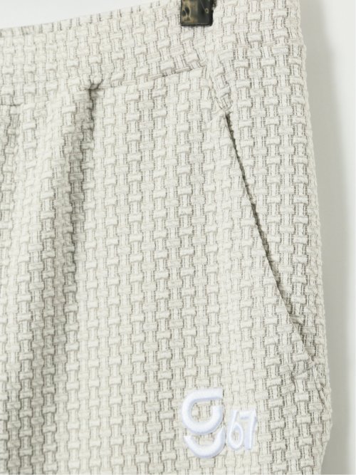 【大きいサイズ】ジーステージ/G-stage 格子柄 ジャガード ジョガー パンツ(セットアップ可能)