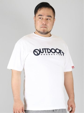 【大きいサイズ】アウトドアプロダクツ/OUTDOOR PRODUCTS 綿天竺 クルーネック半袖Tシャツ(セットアップ可能)