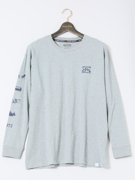 【大きいサイズ】アウトドアプロダクツ/OUTDOOR PRODUCTS 綿天竺 クルーネック長袖Tシャツ