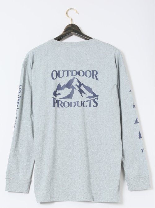 【大きいサイズ】アウトドアプロダクツ/OUTDOOR PRODUCTS 綿天竺 クルーネック長袖Tシャツ