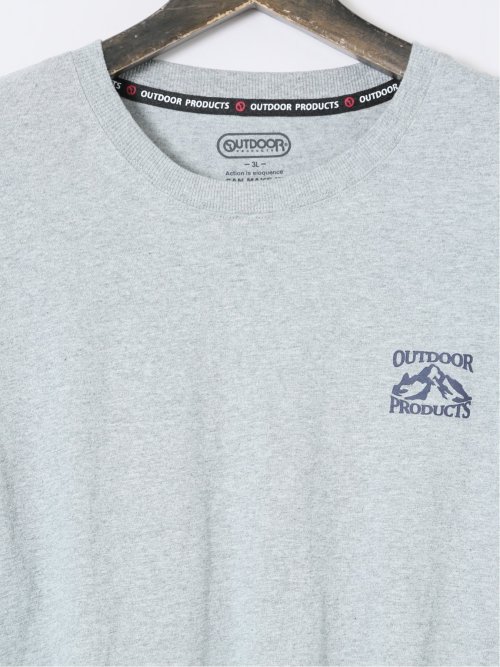 【大きいサイズ】アウトドアプロダクツ/OUTDOOR PRODUCTS 綿天竺 クルーネック長袖Tシャツ