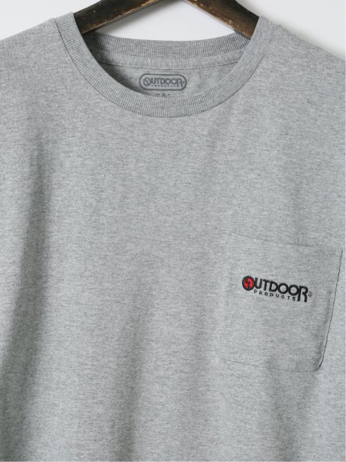 【大きいサイズ】アウトドアプロダクツ/OUTDOOR PRODUCTS 綿天竺 胸ポケット付き クルー 半袖 Tシャツ
