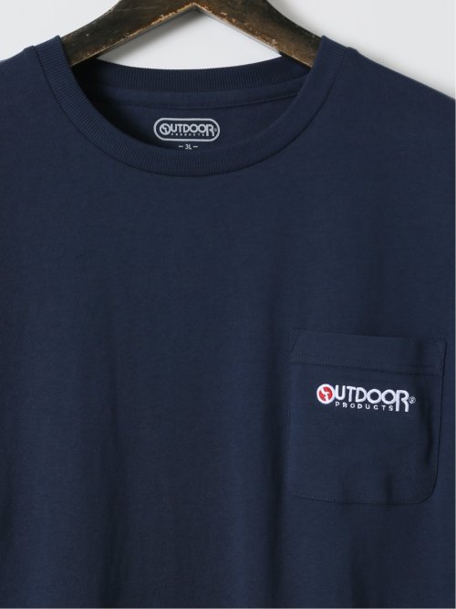【大きいサイズ】アウトドアプロダクツ/OUTDOOR PRODUCTS 綿天竺 胸ポケット付き クルー 半袖 Tシャツ