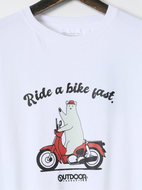 【大きいサイズ】アウトドアプロダクツ/OUTDOOR PRODUCTS 綿天竺 プリント クルー 半袖 Tシャツ