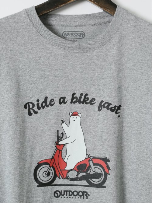 【大きいサイズ】アウトドアプロダクツ/OUTDOOR PRODUCTS 綿天竺 プリント クルー 半袖 Tシャツ