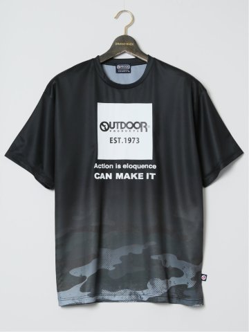 【大きいサイズ】アウトドアプロダクツ/OUTDOOR PRODUCTS ドライメッシュ クルーネック半袖Tシャツ