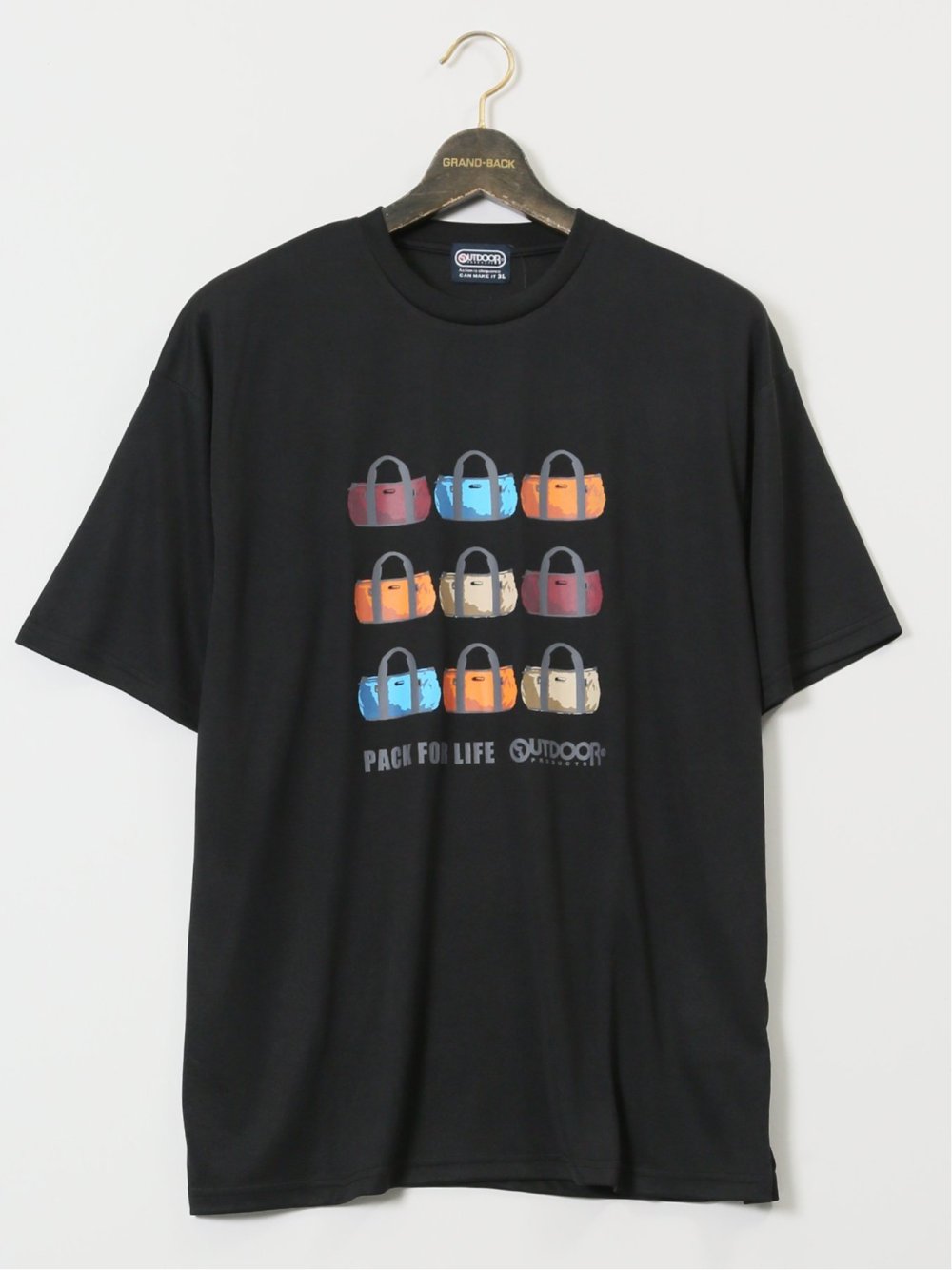 【大きいサイズ】アウトドアプロダクツ/OUTDOOR PRODUCTS ドライメッシュ クルーネック半袖Tシャツ