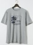 【大きいサイズ】アウトドアプロダクツ/OUTDOOR PRODUCTS 綿天竺 プリント クルー 半袖 Tシャツ