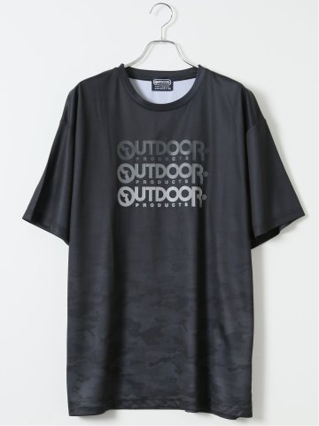 【大きいサイズ】アウトドアプロダクツ/OUTDOOR PRODUCTS ドライ メッシュ クルーネック 半袖 Tシャツ(セットアップ可能)