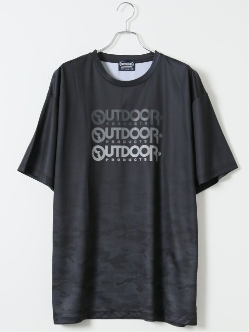 【大きいサイズ】アウトドアプロダクツ/OUTDOOR PRODUCTS ドライ メッシュ クルーネック 半袖 Tシャツ(セットアップ可能)