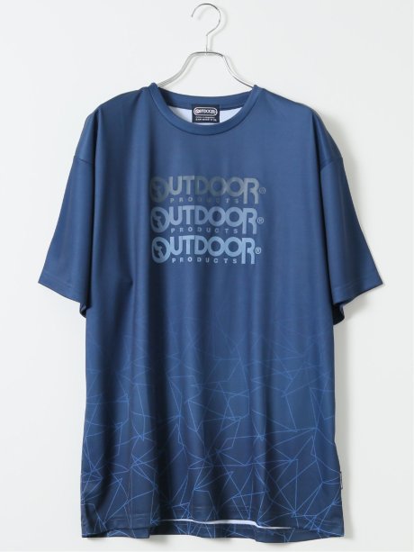 【大きいサイズ】アウトドアプロダクツ/OUTDOOR PRODUCTS ドライ メッシュ クルーネック 半袖 Tシャツ(セットアップ可能)
