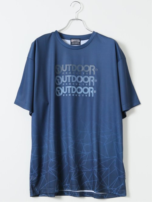 【大きいサイズ】アウトドアプロダクツ/OUTDOOR PRODUCTS ドライ メッシュ クルーネック 半袖 Tシャツ(セットアップ可能)