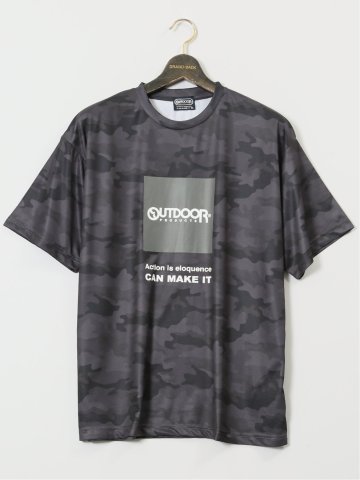 【大きいサイズ】アウトドアプロダクツ/OUTDOOR PRODUCTS ドライメッシュ クルーネック半袖Tシャツ