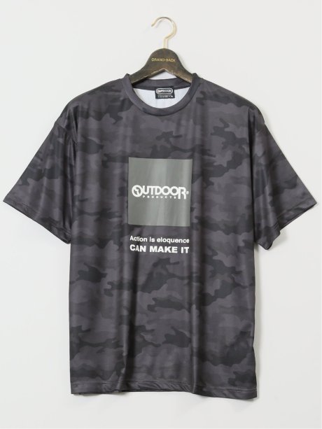 【大きいサイズ】アウトドアプロダクツ/OUTDOOR PRODUCTS ドライメッシュ クルーネック半袖Tシャツ