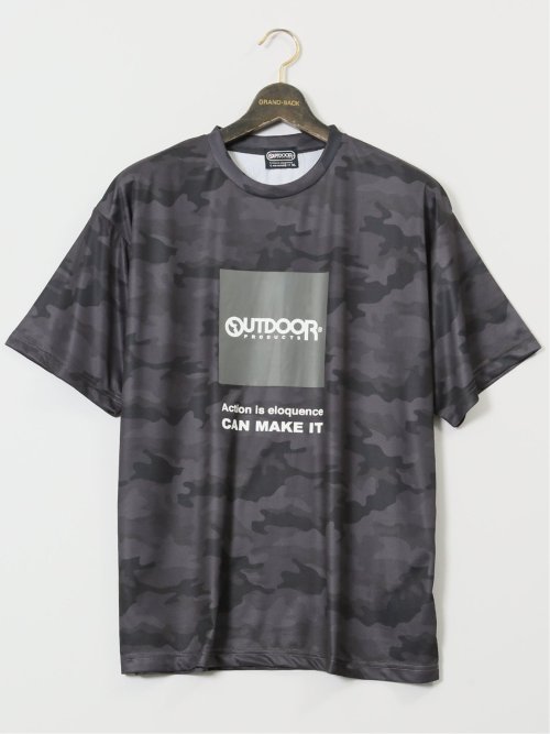 【大きいサイズ】アウトドアプロダクツ/OUTDOOR PRODUCTS ドライメッシュ クルーネック半袖Tシャツ