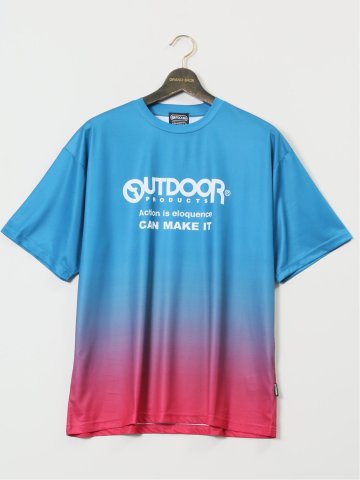【大きいサイズ】アウトドアプロダクツ/OUTDOOR PRODUCTS ドライメッシュ クルーネック半袖Tシャツ
