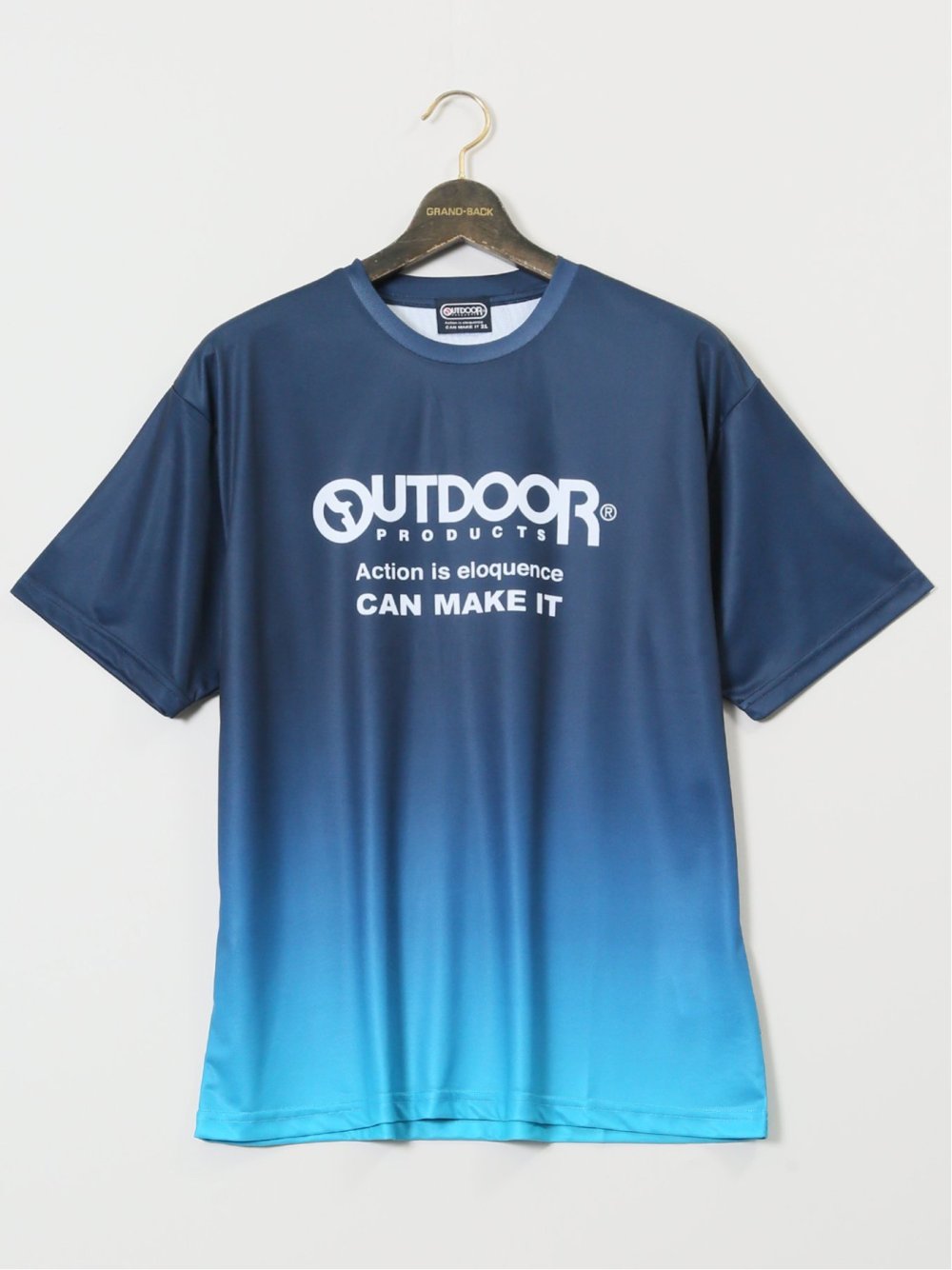 【大きいサイズ】アウトドアプロダクツ/OUTDOOR PRODUCTS ドライメッシュ クルーネック半袖Tシャツ