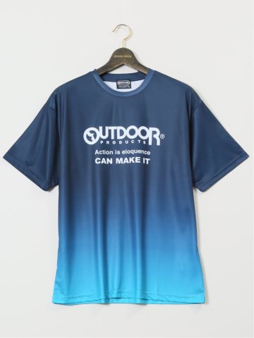 【大きいサイズ】アウトドアプロダクツ/OUTDOOR PRODUCTS ドライメッシュ クルーネック半袖Tシャツ