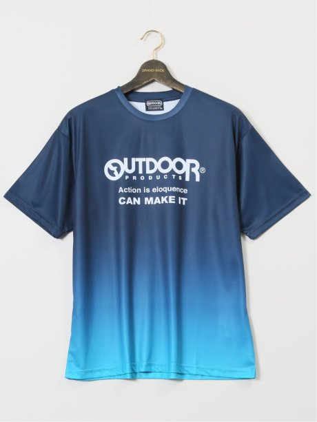 【大きいサイズ】アウトドアプロダクツ/OUTDOOR PRODUCTS ドライメッシュ クルーネック半袖Tシャツ