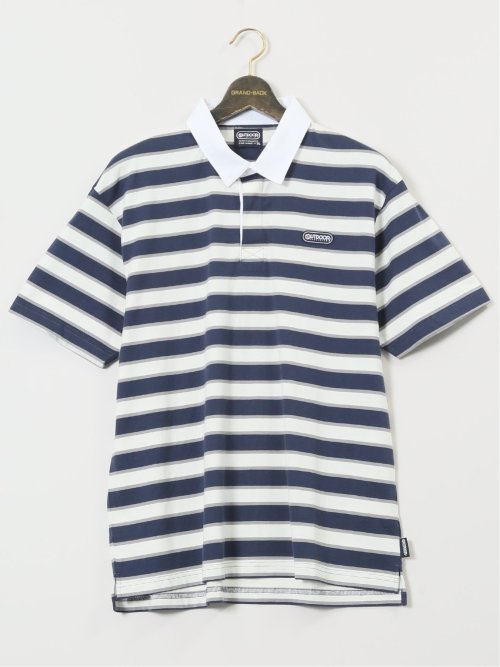 Loudmouth ゼブラ柄ポロシャツ Lサイズ 大きいサイズ】ラウドマウス/LOUDMOUTH 斜めライン 半袖