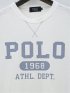 【大きいサイズ】ポロ・ビーシーエス/POLO BCS スラブ杢プリント クルーネック半袖Tシャツ