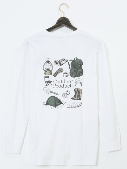 【大きいサイズ】アウトドアプロダクツ/OUTDOOR PRODUCTS 綿天竺 クルーネック長袖Tシャツ