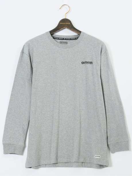 【大きいサイズ】アウトドアプロダクツ/OUTDOOR PRODUCTS 綿天竺 クルーネック長袖Tシャツ