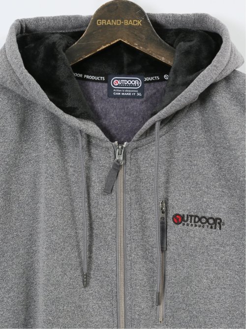 【大きいサイズ】アウトドアプロダクツ/OUTDOOR PRODUCTS 裏起毛 フルジップパーカー(セットアップ可能)