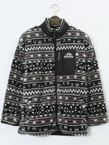 【大きいサイズ】アウトドアプロダクツ/OUTDOOR PRODUCTS ボアフリース フルジップ スタンドジャケット