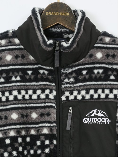 【大きいサイズ】アウトドアプロダクツ/OUTDOOR PRODUCTS ボアフリース フルジップ スタンドジャケット