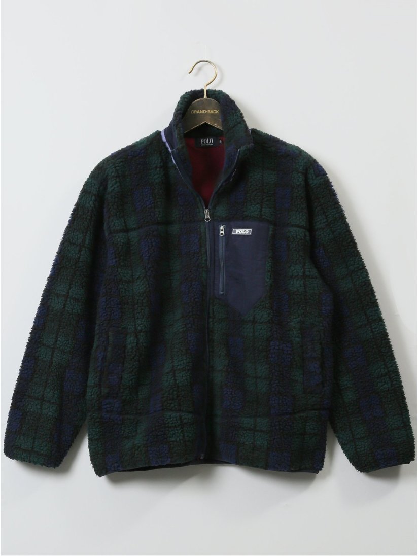 SEESEE フリースビッグポロ（ブラック）新品未使用 （POLO Ralph  