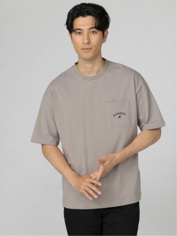 カンゴール/KANGOL 綿天竺 クルーネック半袖Tシャツ