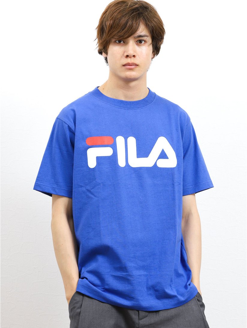 フィラ Fila ベーシックロゴ半袖tシャツ S 70青 トップス Taka Q Online Shop タカキューオンラインショップ 公式通販