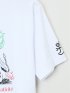 【大きいサイズ】カステルバジャック/CASTELBAJAC 綿天竺プリント クルー半袖Tシャツ