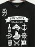 【大きいサイズ】カステルバジャック/CASTELBAJAC 綿天竺 パイレーツ クルー 半袖 Tシャツ