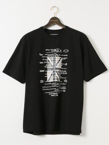 【大きいサイズ】カステルバジャック/CASTELBAJAC 綿混 ストレッチ プリント クルー 半袖 Tシャツ