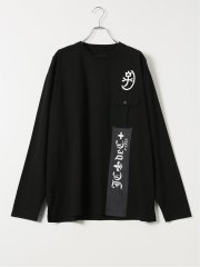 Tシャツ メンズ 長袖 大きいサイズ 綿 コットン クルーネック 胸ポケット カステルバジャック/CASTELBAJAC