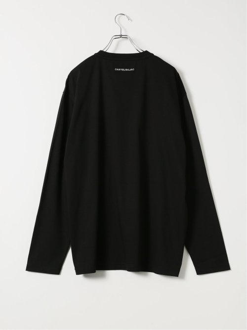 Tシャツ メンズ 長袖 大きいサイズ 綿 コットン クルーネック 胸ポケット カステルバジャック/CASTELBAJAC