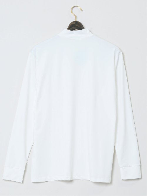 【大きいサイズ】ビバハート/VIVA HEART 高機能ベア天エンボス 長袖モックネックTシャツ