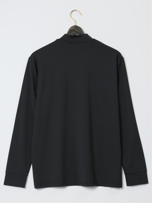 【大きいサイズ】ビバハート/VIVA HEART 高機能ベア天エンボス 長袖モックネックTシャツ