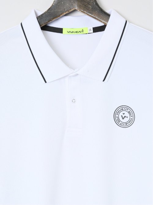 【大きいサイズ】ビバハート/VIVA HEART 鹿の子 半袖ポロシャツ