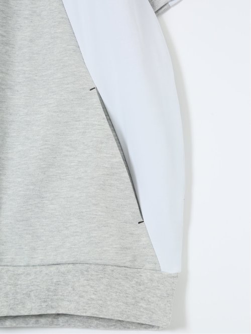 【大きいサイズ】ビバハート/VIVA HEART 吸水速乾 綿混スエット 半袖プルパーカー