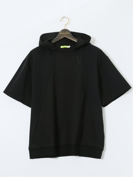 【大きいサイズ】ビバハート/VIVA HEART 吸水速乾 綿混スエット 半袖プルパーカー